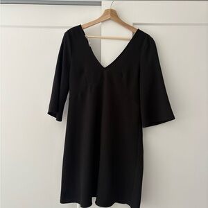 Mango little Black V-Neck Dress